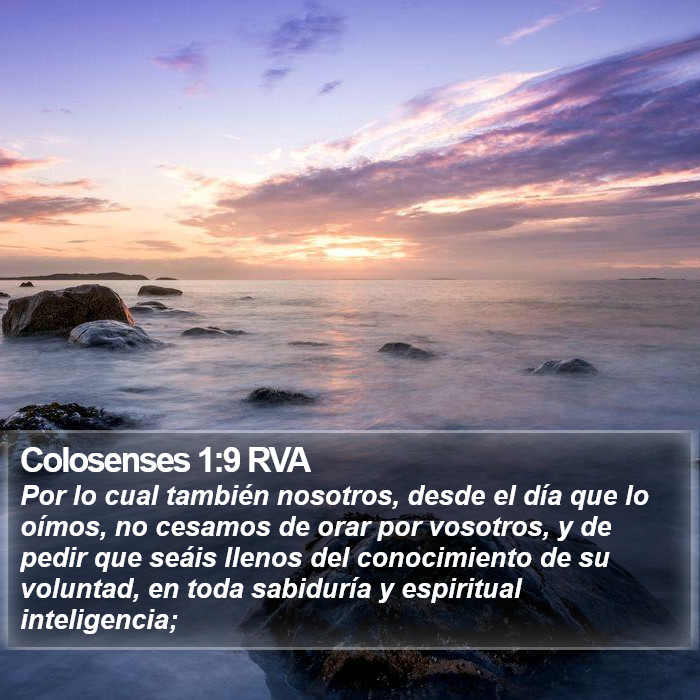 Colosenses 1:9 RVA Bible Study