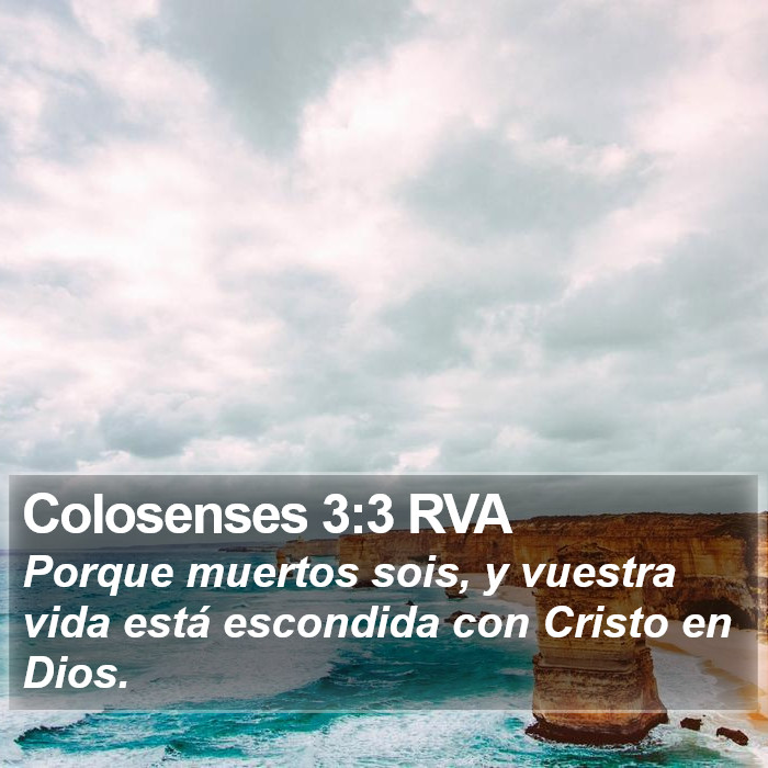 Colosenses 3:3 RVA Bible Study