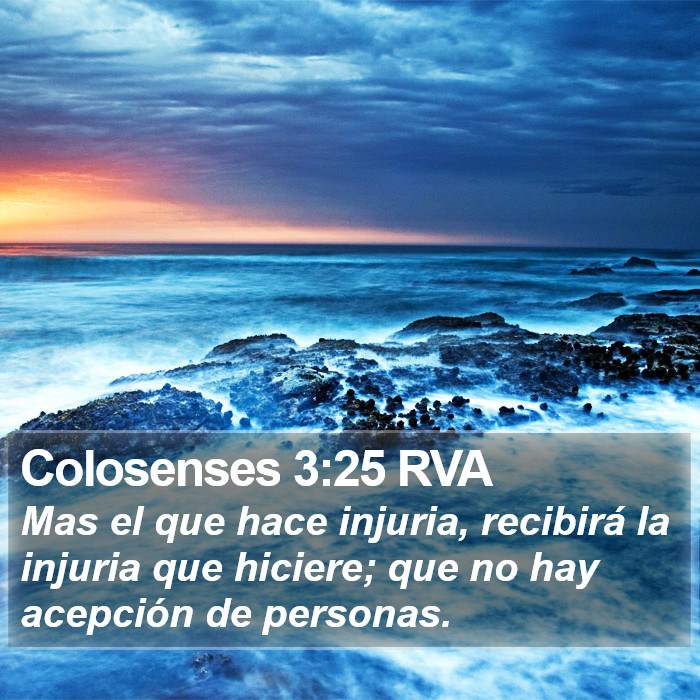 Colosenses 3:25 RVA Bible Study