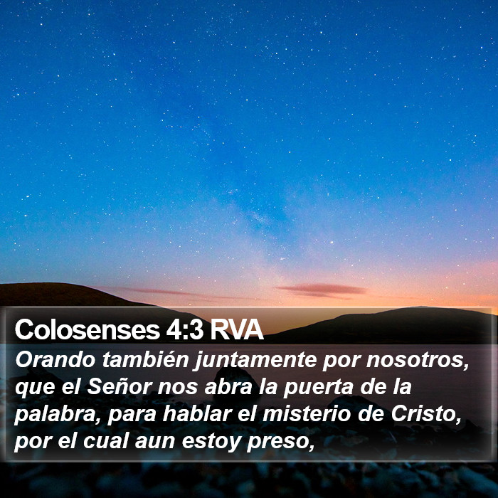 Colosenses 4:3 RVA Bible Study