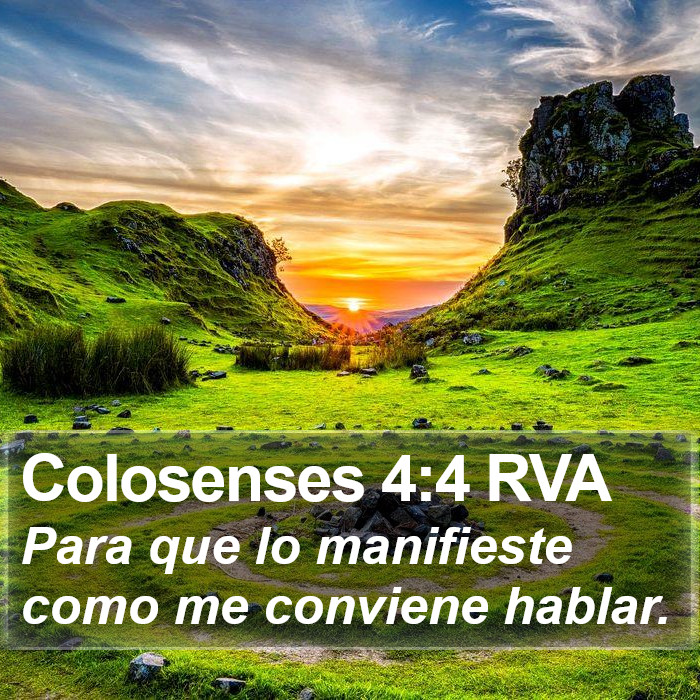 Colosenses 4:4 RVA Bible Study