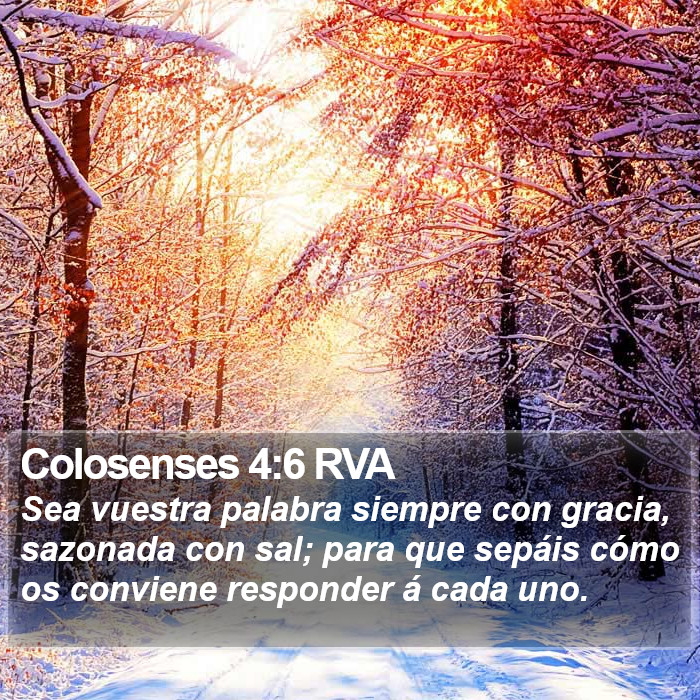 Colosenses 4:6 RVA Bible Study