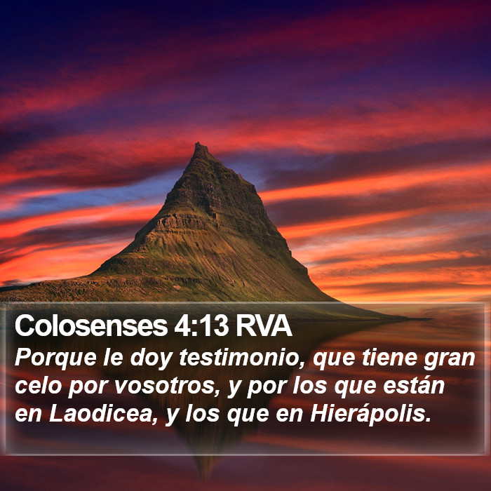 Colosenses 4:13 RVA Bible Study