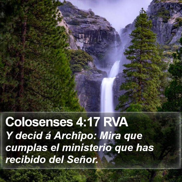 Colosenses 4:17 RVA Bible Study