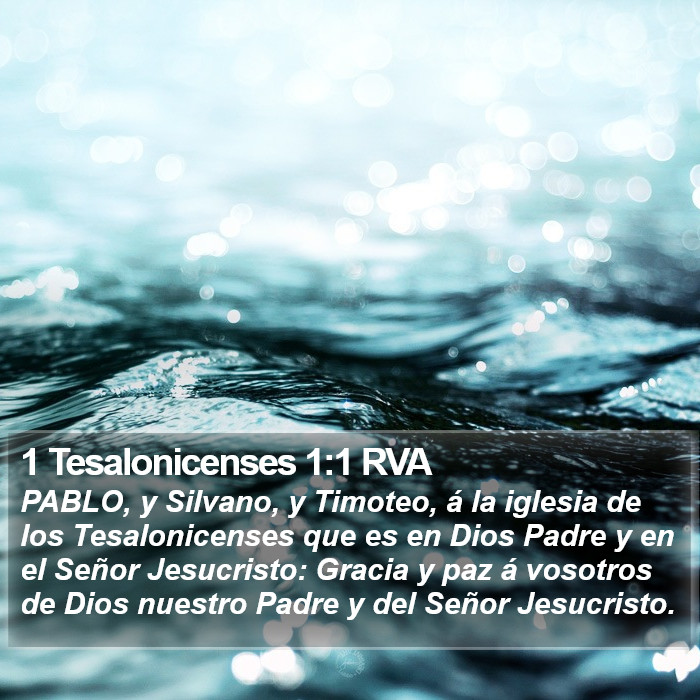 1 Tesalonicenses 1:1 RVA Bible Study