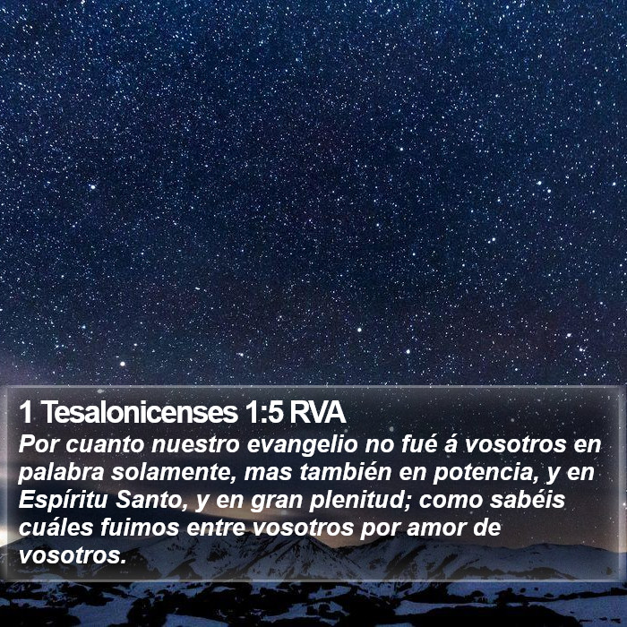 1 Tesalonicenses 1:5 RVA Bible Study