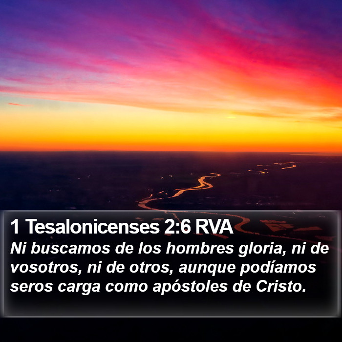 1 Tesalonicenses 2:6 RVA Bible Study