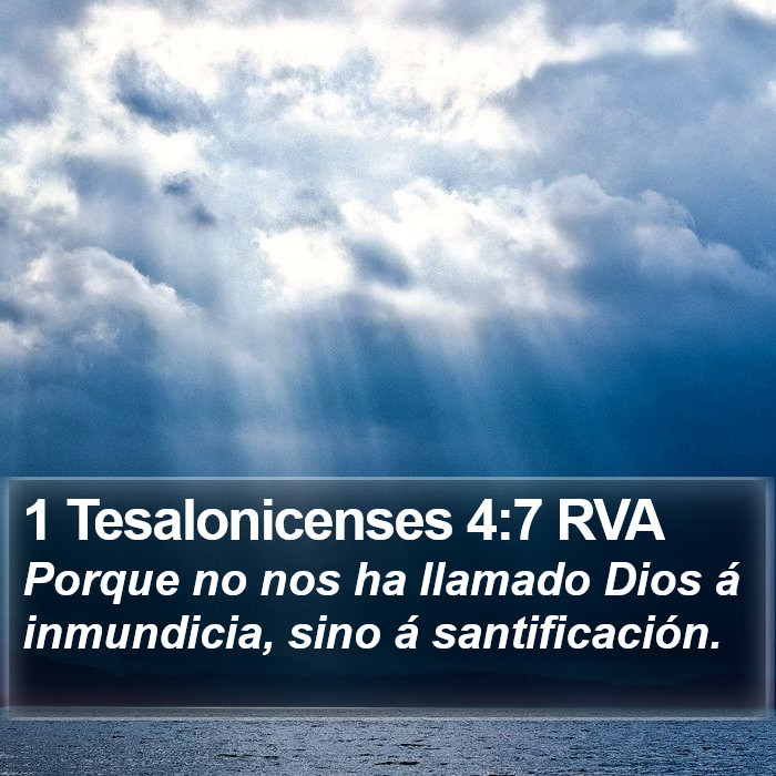 1 Tesalonicenses 4:7 RVA Bible Study