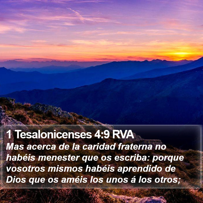 1 Tesalonicenses 4:9 RVA Bible Study