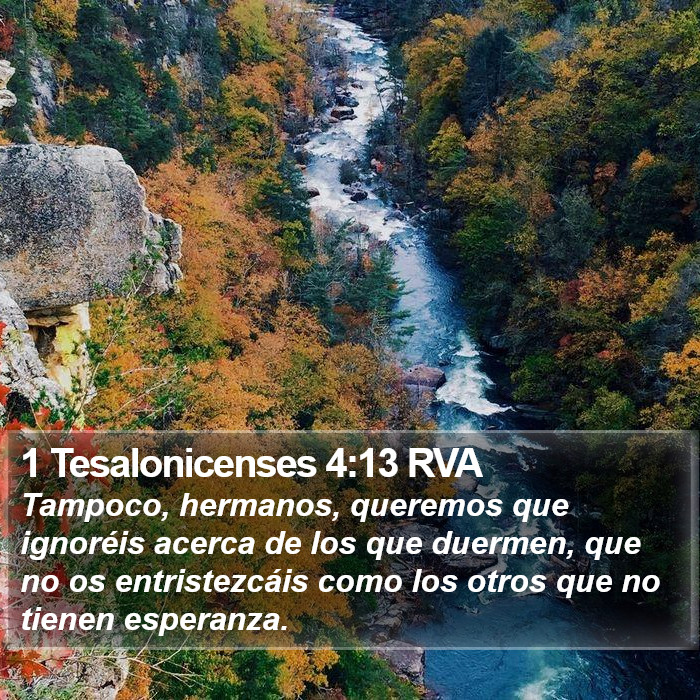 1 Tesalonicenses 4:13 RVA Bible Study