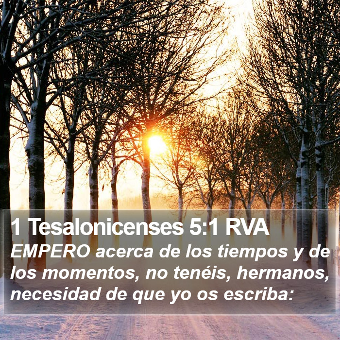 1 Tesalonicenses 5:1 RVA Bible Study