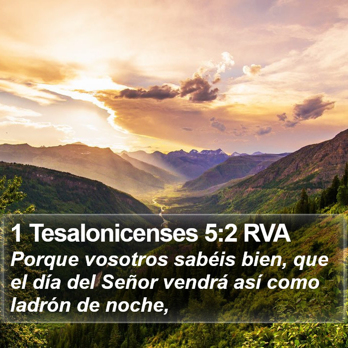 1 Tesalonicenses 5:2 RVA Bible Study