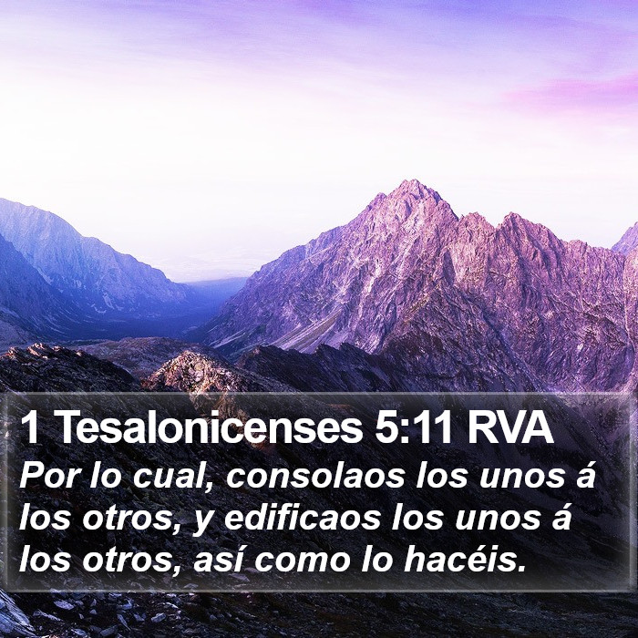 1 Tesalonicenses 5:11 RVA Bible Study