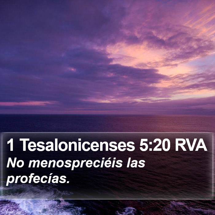 1 Tesalonicenses 5:20 RVA Bible Study