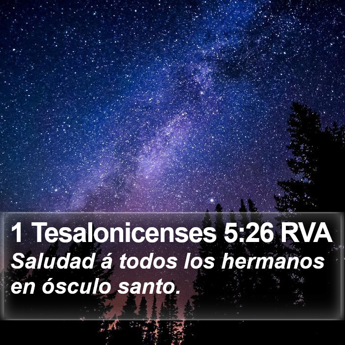 1 Tesalonicenses 5:26 RVA Bible Study