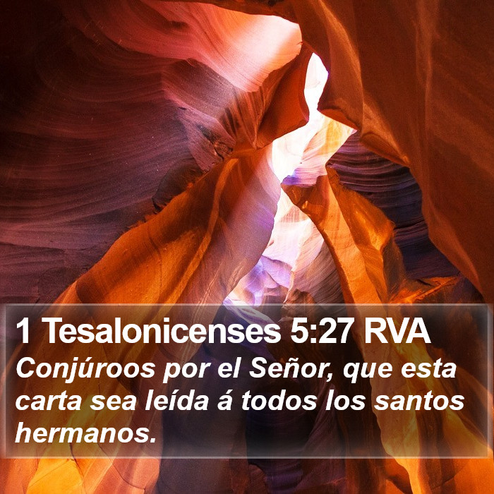 1 Tesalonicenses 5:27 RVA Bible Study