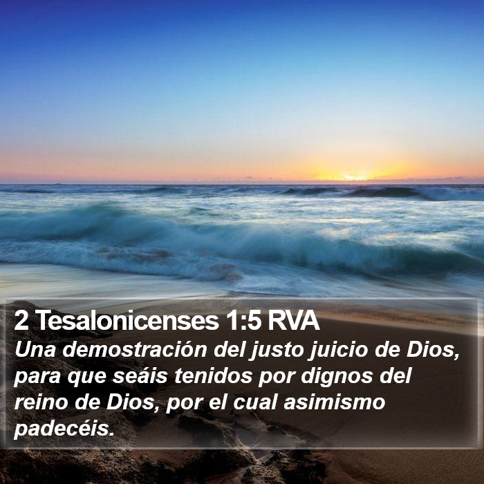 2 Tesalonicenses 1:5 RVA Bible Study