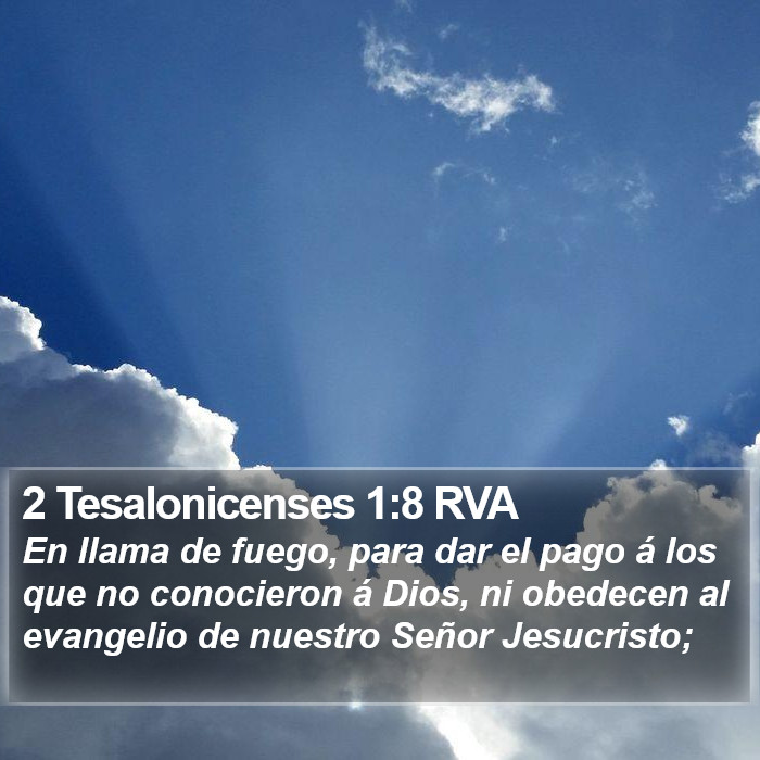 2 Tesalonicenses 1:8 RVA Bible Study