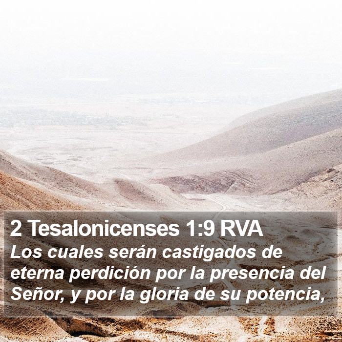 2 Tesalonicenses 1:9 RVA Bible Study