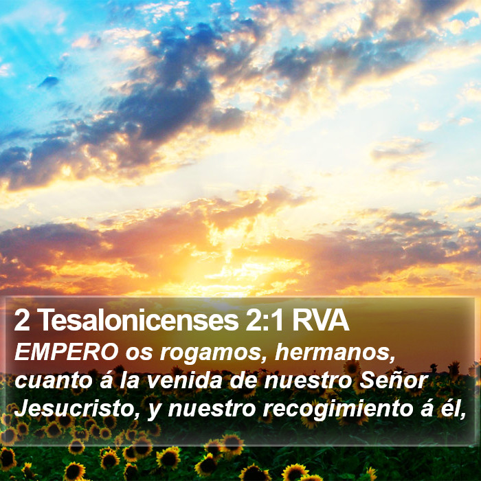 2 Tesalonicenses 2:1 RVA Bible Study