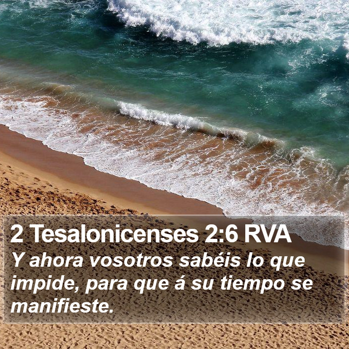 2 Tesalonicenses 2:6 RVA Bible Study