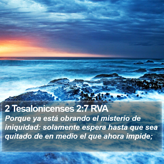 2 Tesalonicenses 2:7 RVA Bible Study