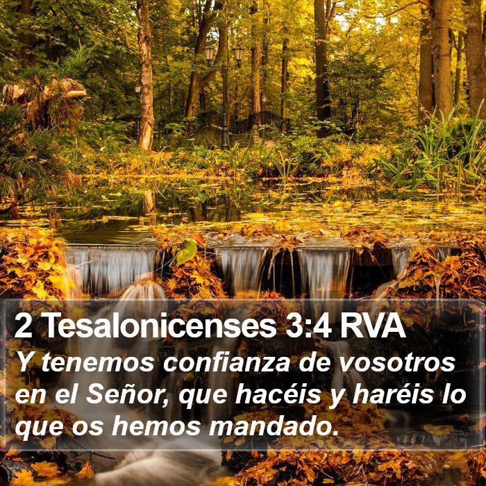 2 Tesalonicenses 3:4 RVA Bible Study