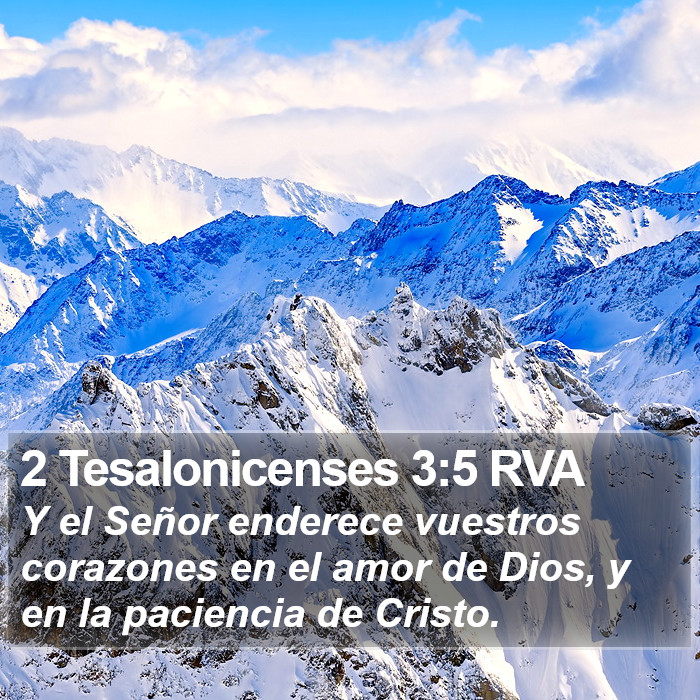 2 Tesalonicenses 3:5 RVA Bible Study