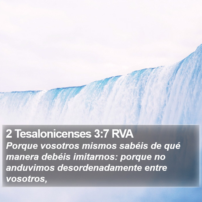 2 Tesalonicenses 3:7 RVA Bible Study