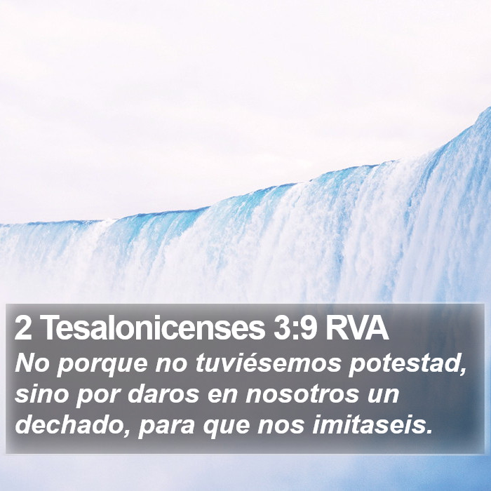 2 Tesalonicenses 3:9 RVA Bible Study