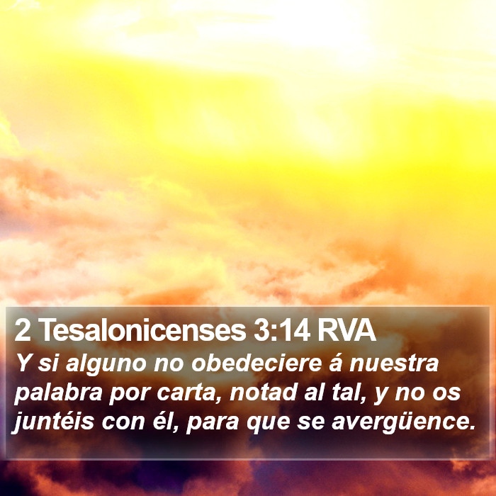 2 Tesalonicenses 3:14 RVA Bible Study