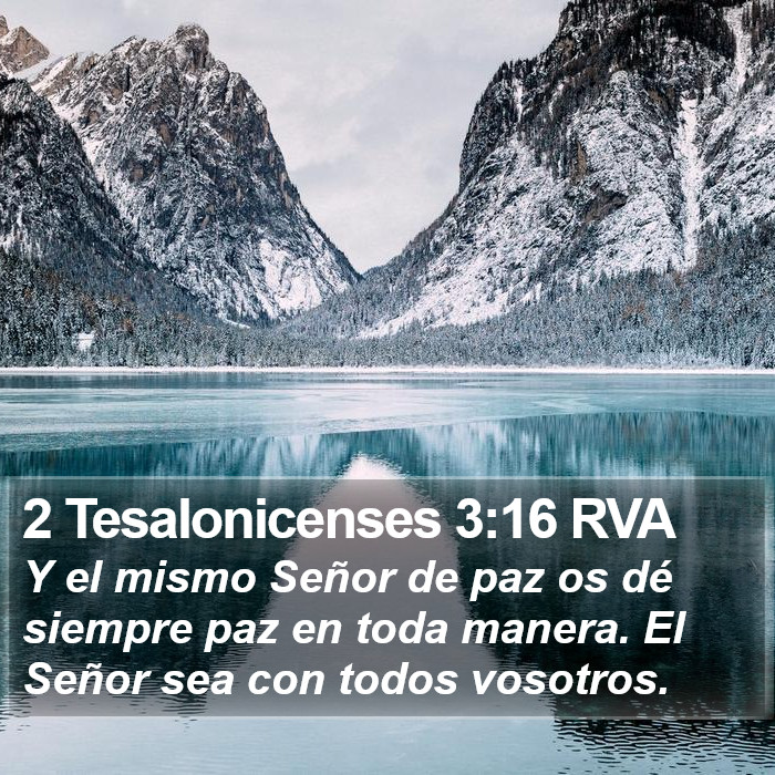 2 Tesalonicenses 3:16 RVA Bible Study