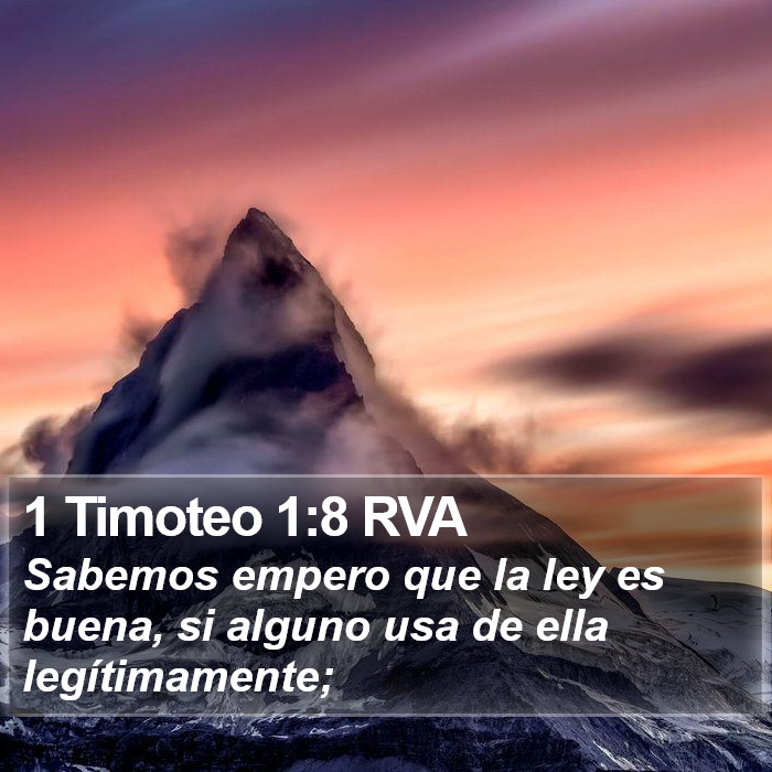 1 Timoteo 1:8 RVA Bible Study