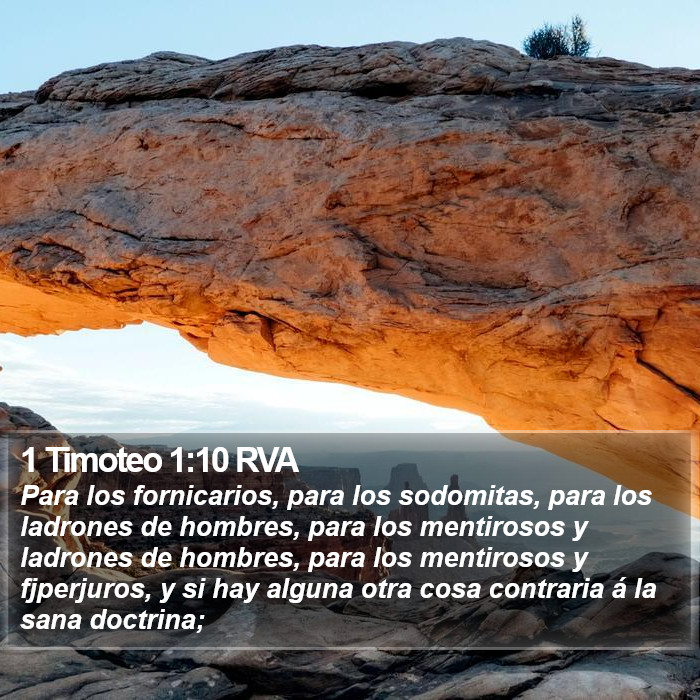 1 Timoteo 1:10 RVA Bible Study