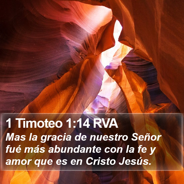 1 Timoteo 1:14 RVA Bible Study