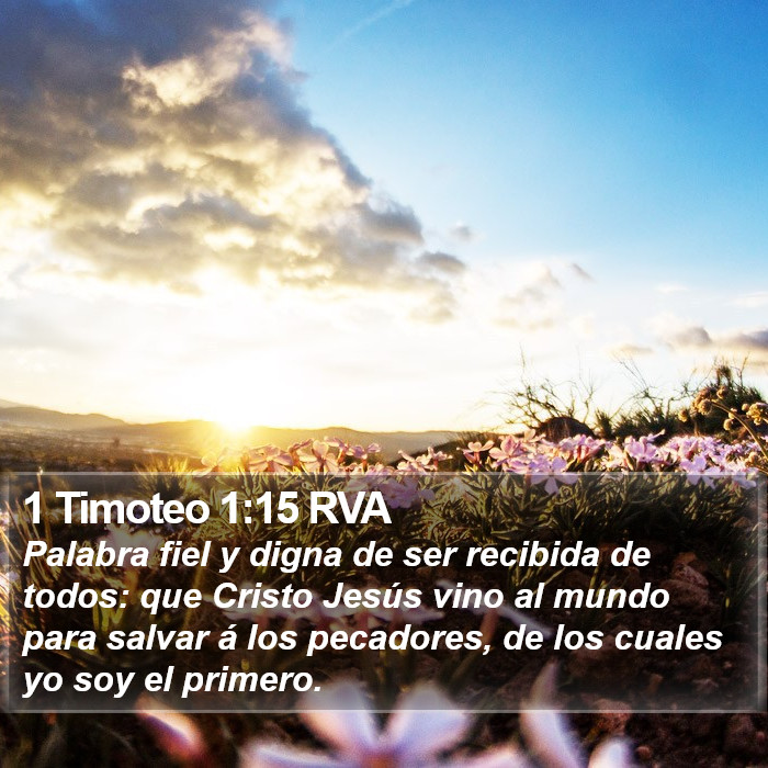 1 Timoteo 1:15 RVA Bible Study