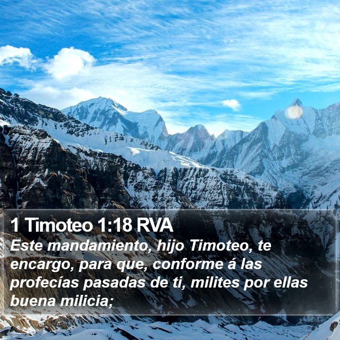 1 Timoteo 1:18 RVA Bible Study