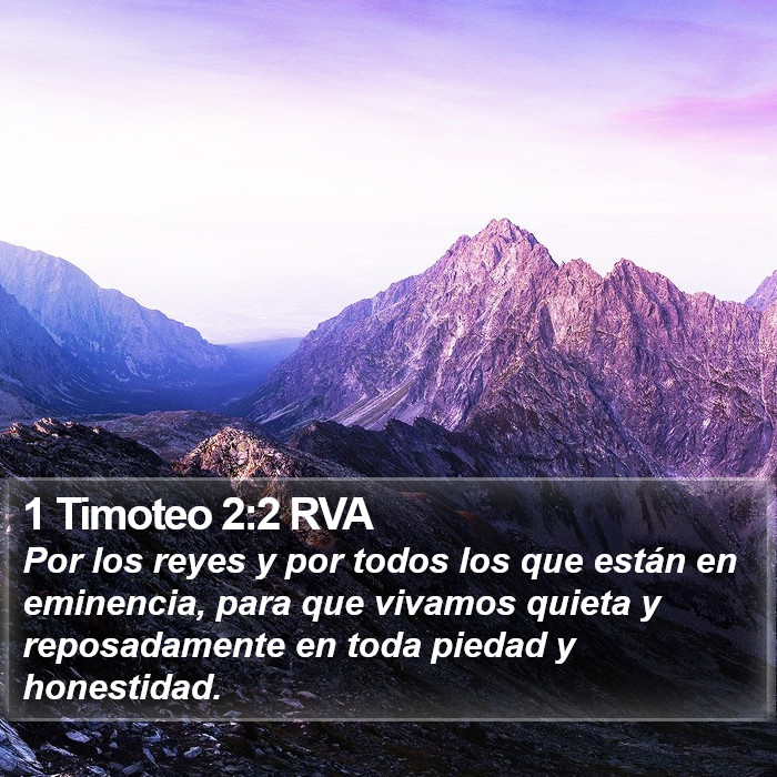 1 Timoteo 2:2 RVA Bible Study