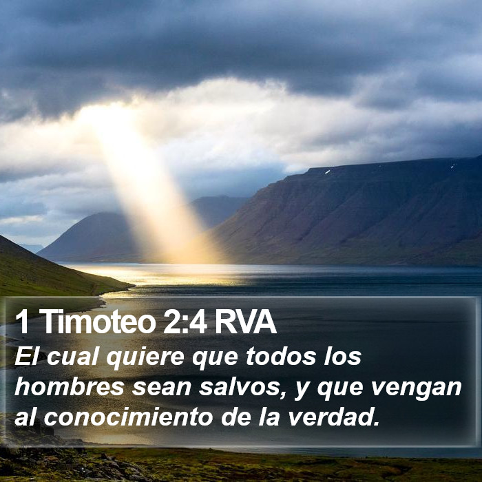 1 Timoteo 2:4 RVA Bible Study