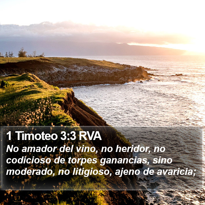 1 Timoteo 3:3 RVA Bible Study