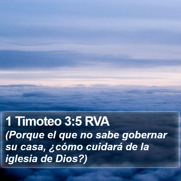 1 Timoteo 3:5 RVA Bible Study