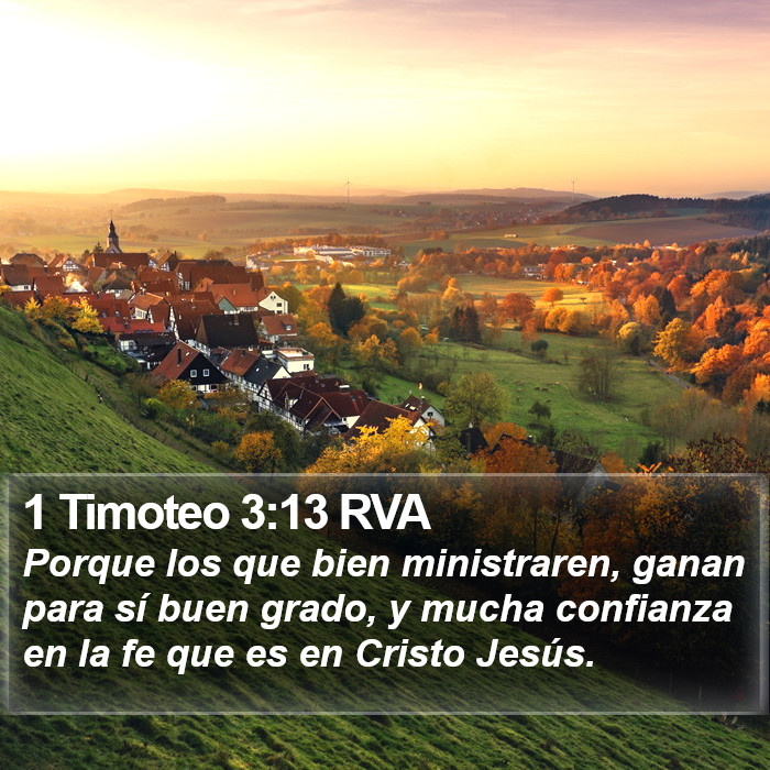 1 Timoteo 3:13 RVA Bible Study