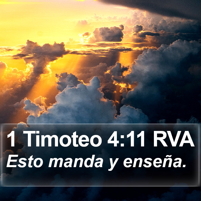 1 Timoteo 4:11 RVA Bible Study