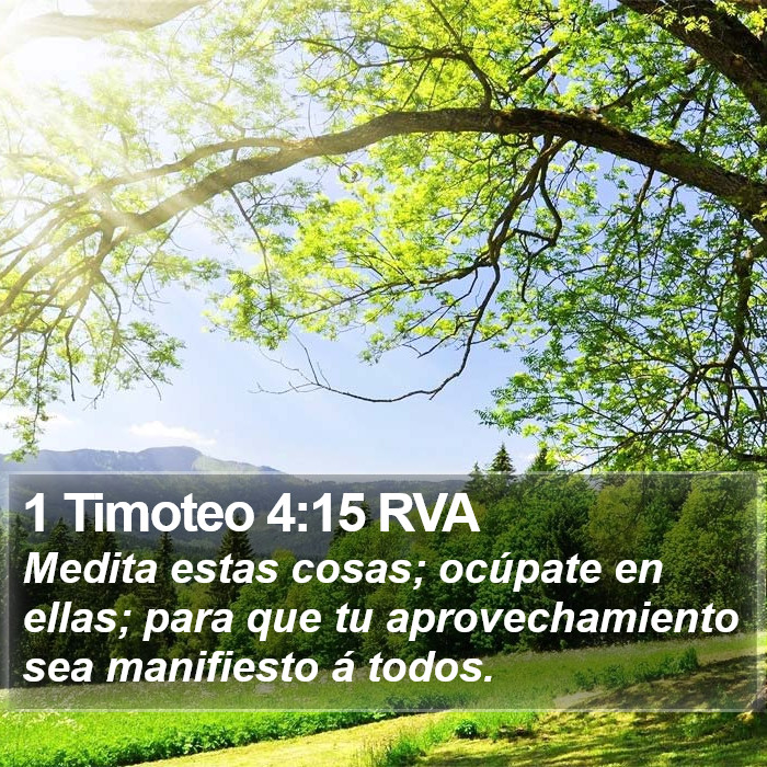 1 Timoteo 4:15 RVA Bible Study