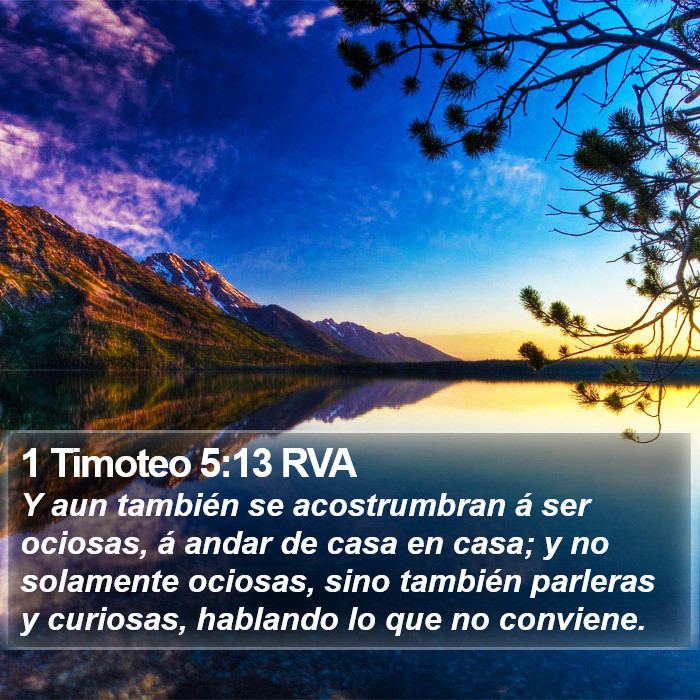 1 Timoteo 5:13 RVA Bible Study