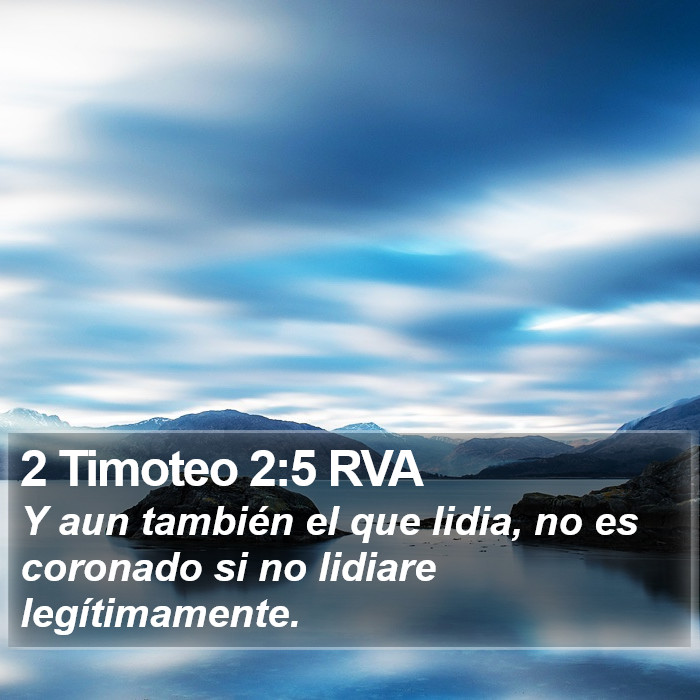 2 Timoteo 2:5 RVA Bible Study