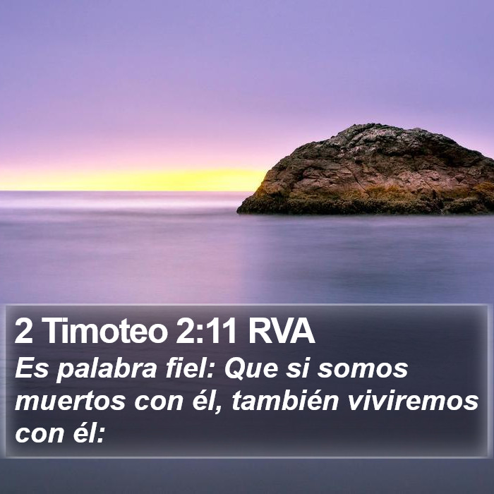 2 Timoteo 2:11 RVA Bible Study