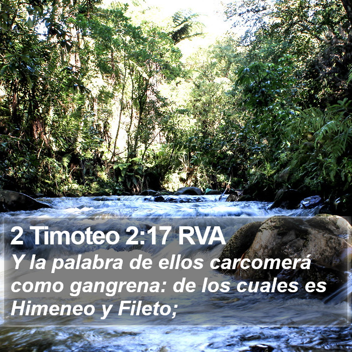 2 Timoteo 2:17 RVA Bible Study