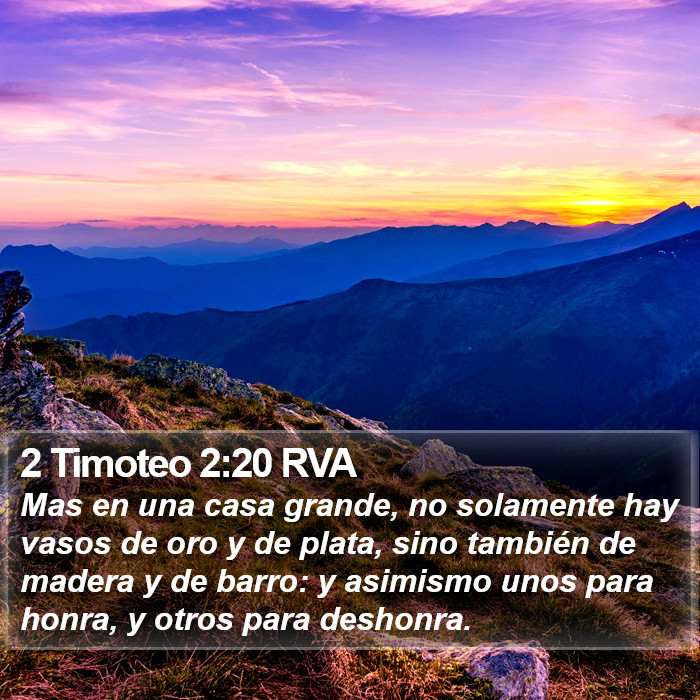 2 Timoteo 2:20 RVA Bible Study