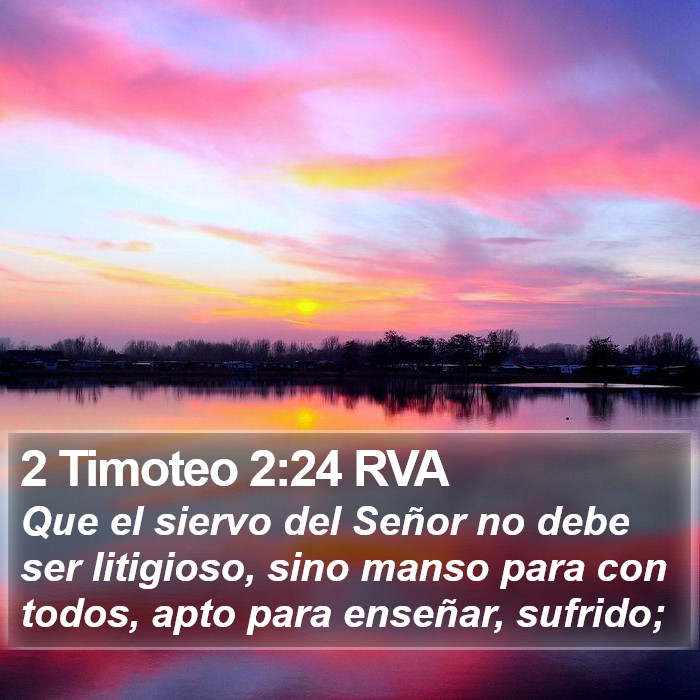 2 Timoteo 2:24 RVA Bible Study